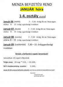 bfeizetési rend január